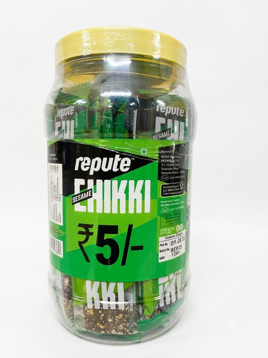 Black Sesame Candy Jar (Rs 5 Bar x 50 pcs)
